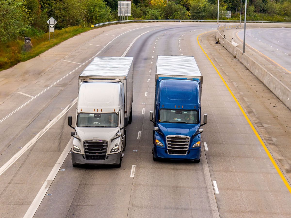 Freightliner semi truck